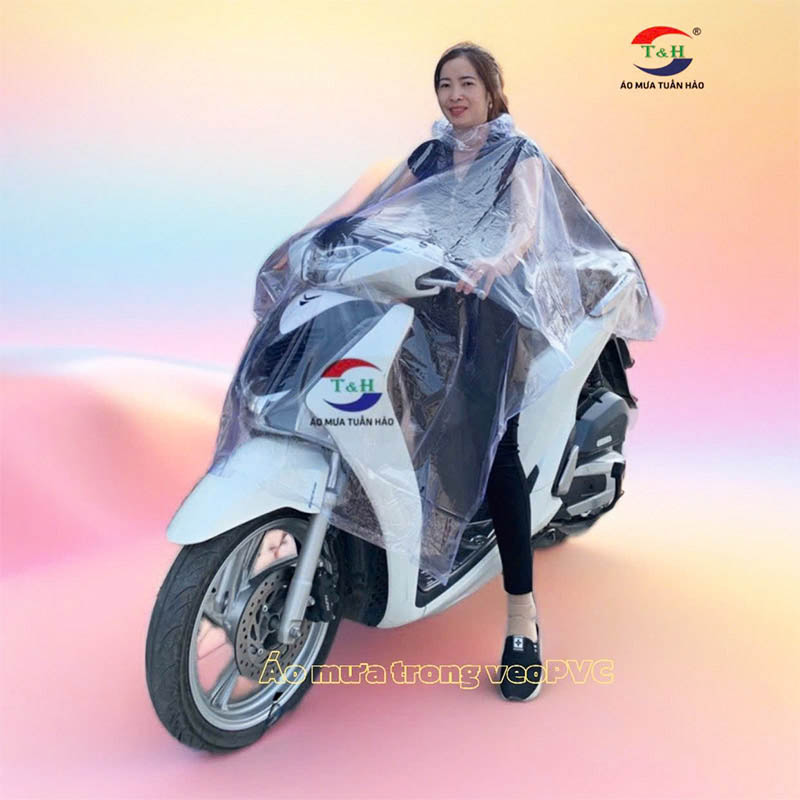 Áo mưa trong veo PVC